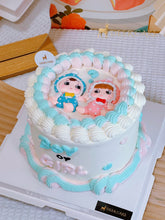 Baby gender reveal cake
