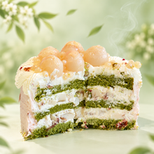 抹茶玫瑰荔枝 Matcha Rose Lychee Cake