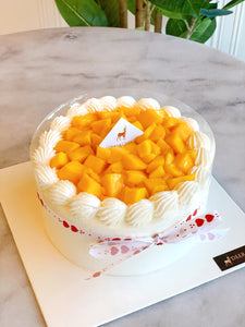 Mango cream cake