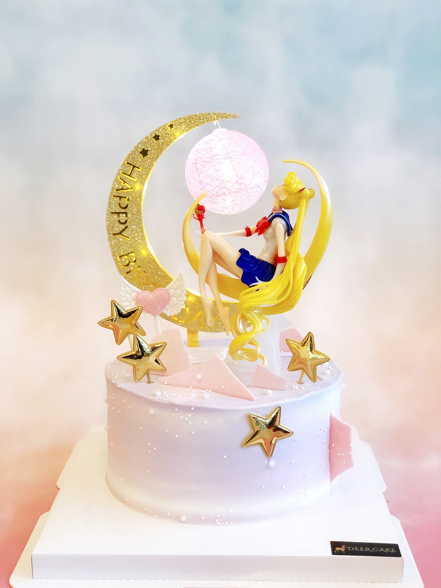 50+ Best Sailor Moon Birthday Cake Ideas and Designs (2026) 29 Moon Sailor Moon Cake – DEER CAKE