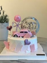 Pink Beetles Cream Cake